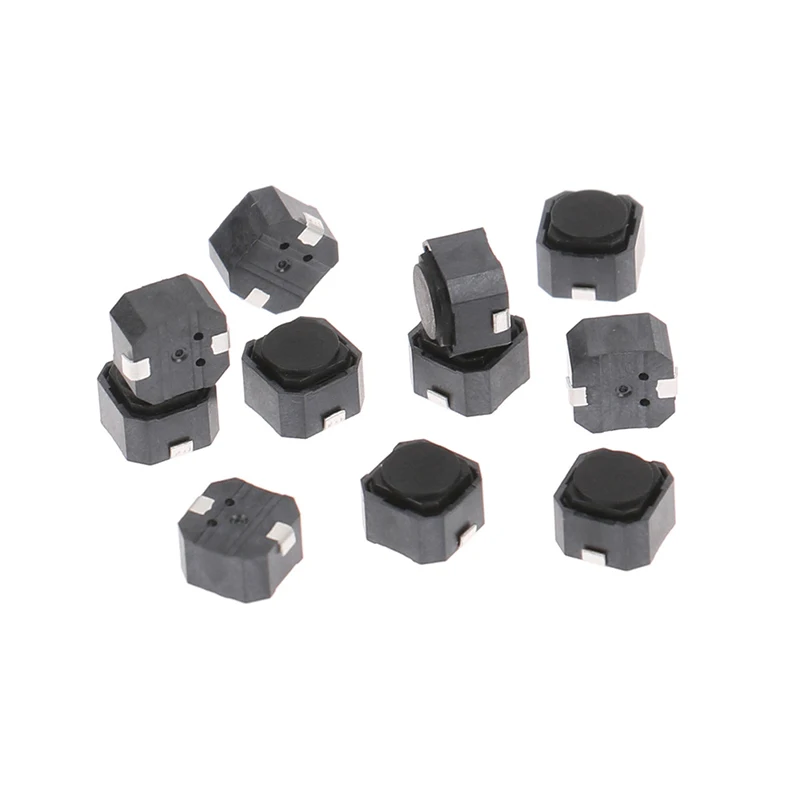 

10PCS/LOT Tact Switch 6*6*4.3/5 mm Mute switch Silicone Keypad Push Button Switch 6X6X4.3/5 MM 2Pins Silent switches