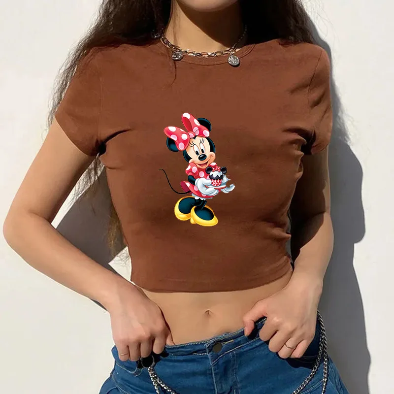 Disney New Mickey Mouse Minnie Donald Duck Cartoon Print T-Shirt Short Fashion Korean Top Soft and Comfortable Birthday Gift 
Disney New Mickey Mouse Minnie Donald Duck Cartoon Print T-Shirt Short Fashion Korean Top Soft and Comfortable Birthday Gift
