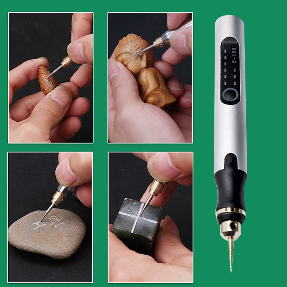 Electric Drilling Etching Pen Rechargeable Cordless Engraving Drill 3 Gears Adjustable DIY Power Tools for Jewelry Glass Wood
Electric Drilling Etching Pen Rechargeable Cordless Engraving Drill 3 Gears Adjustable DIY Power Tools for Jewelry Glass Wood