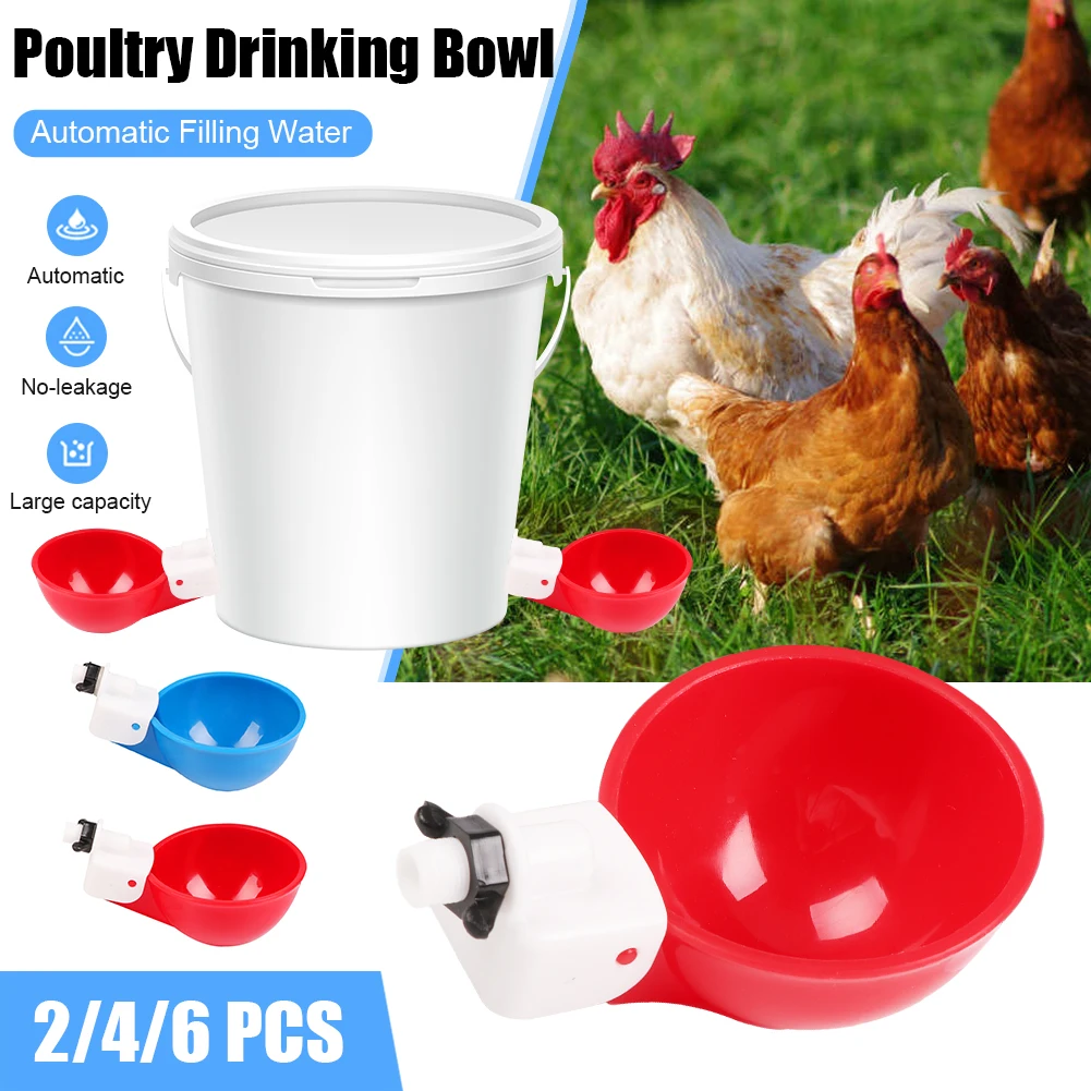 Automatic Chicken Water Cup Waterer Bowl Kit Farm Coop Poultry Waterer Drinking Water Feeder for Chicks Duck Goose Turkey Quail
Automatic Chicken Water Cup Waterer Bowl Kit Farm Coop Poultry Waterer Drinking Water Feeder for Chicks Duck Goose Turkey Quail
