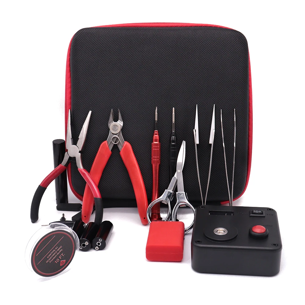Master DIY v3 Kit E Cigarette RDA Atomizer coil tool bag accessories vape vaper Tool All-in-one Vape Device Rebuild Atomizer
Master DIY v3 Kit E Cigarette RDA Atomizer coil tool bag accessories vape vaper Tool All-in-one Vape Device Rebuild Atomizer