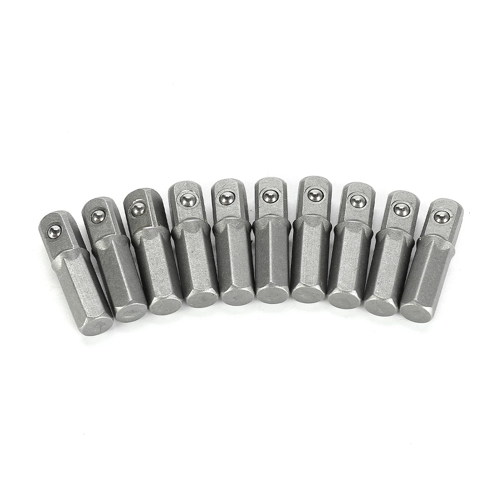 10pcs Impact Socket Adapter Converter 1/4" Hex Shank To 1/4" Square Drive 25mm Power Tool Hexagon Handle Adapter Converter Drill
10pcs Impact Socket Adapter Converter 1/4" Hex Shank To 1/4" Square Drive 25mm Power Tool Hexagon Handle Adapter Converter Drill
