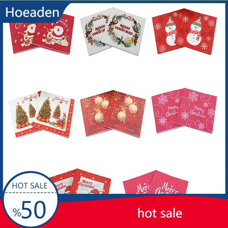 20Pcs/Pack Christmas Paper Napkins Square Tissues Merry Christmas Decorations Home New Year Party Tableware Supplies
20Pcs/Pack Christmas Paper Napkins Square Tissues Merry Christmas Decorations Home New Year Party Tableware Supplies