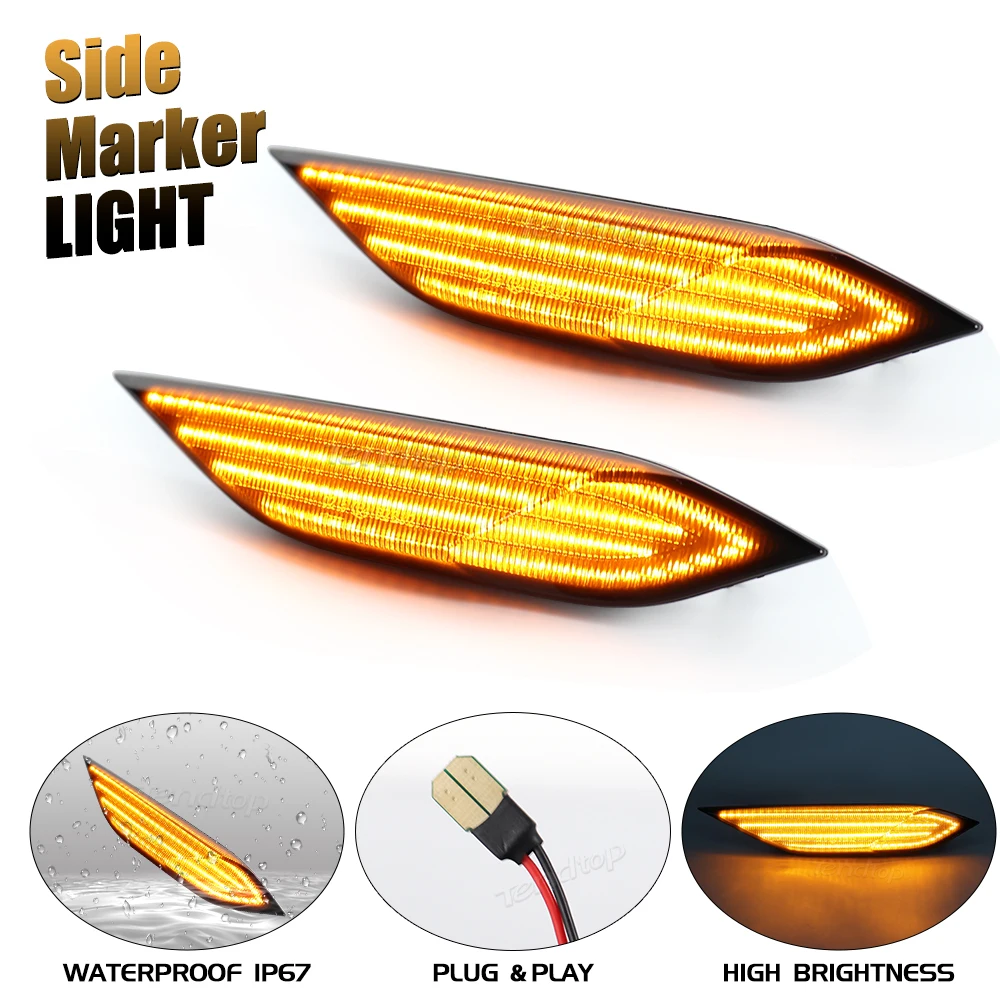 2Pcs Led Dynamic Amber Side Marker Light Turn Signal Sequential Blinker Lamp For Porsche Cayenne 958 92A 2010-2014
2Pcs Led Dynamic Amber Side Marker Light Turn Signal Sequential Blinker Lamp For Porsche Cayenne 958 92A 2010-2014