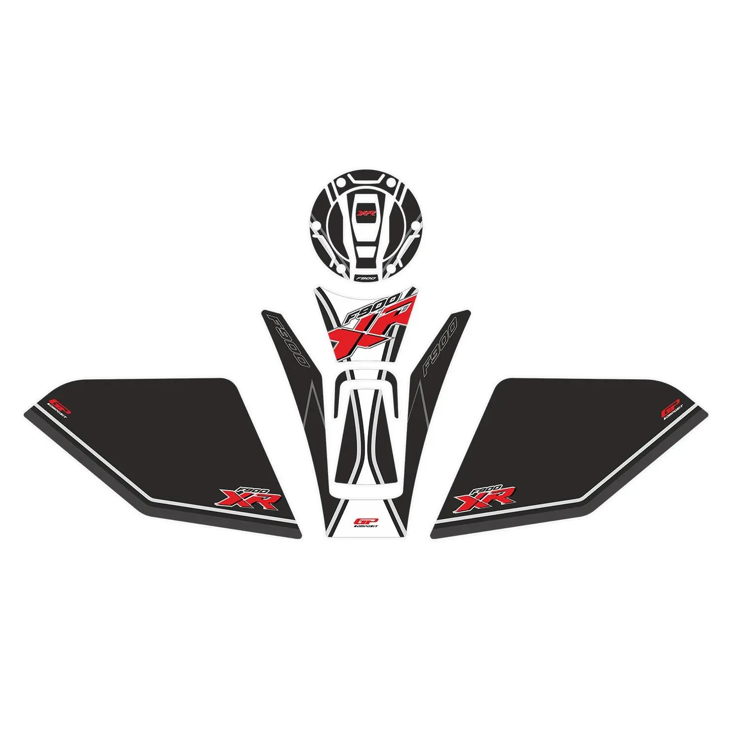 GP композитный для F 900 XR 2021-2022 совместимый Набор наклеек на бак черно-белый
GP композитный для F 900 XR 2021-2022 совместимый Набор наклеек на бак черно-белый