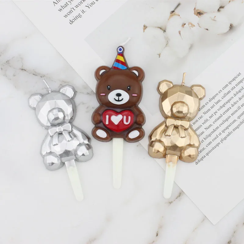 INS Home Decor Birthday Candle Cake Topper Decor Cartoon Brown Bear Baking Cartoon Children's Party Dessert Ttable Insert Card
INS Home Decor Birthday Candle Cake Topper Decor Cartoon Brown Bear Baking Cartoon Children's Party Dessert Ttable Insert Card