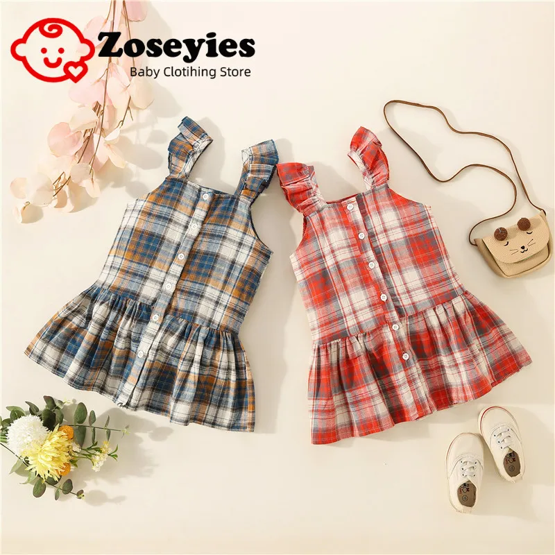 Baby girl summer new dress fashion plaid flying sleeve skirt princess skirt suitable for 1-5 years old baby
Baby girl summer new dress fashion plaid flying sleeve skirt princess skirt suitable for 1-5 years old baby