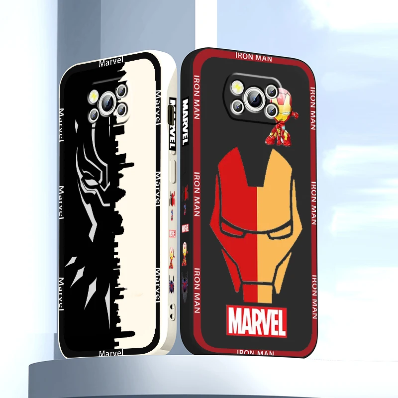 Marvel SpiderMan Iron Man Phone Case For Xiaomi Mi Poco M5s M5 X4 X3 M4 M3 F4 F3 GT Pro NFC 5G Liquid Left Rope Cover
Marvel SpiderMan Iron Man Phone Case For Xiaomi Mi Poco M5s M5 X4 X3 M4 M3 F4 F3 GT Pro NFC 5G Liquid Left Rope Cover