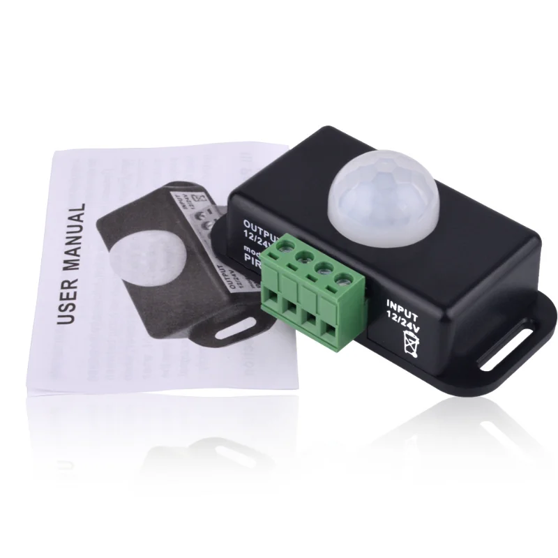 DC 12V-24V Body Infrared PIR Motion Sensor Switch for LED Light Strip Automatic Infrared PIR Motion Sensor Timer Switch
DC 12V-24V Body Infrared PIR Motion Sensor Switch for LED Light Strip Automatic Infrared PIR Motion Sensor Timer Switch