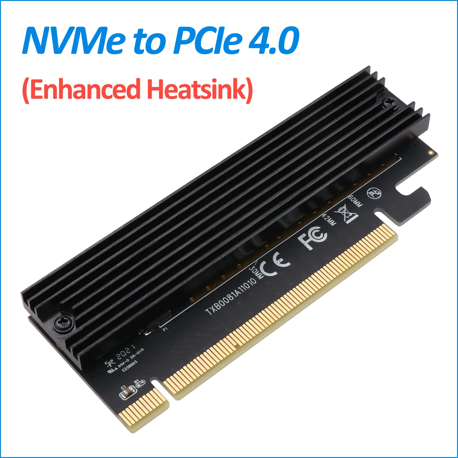 M.2 M-Key NVMe для адаптера PCIe 4,0, PCI Express 4,0 X16 карта с улучшенным алюминиевым радиатором, черный
M.2 M-Key NVMe для адаптера PCIe 4,0, PCI Express 4,0 X16 карта с улучшенным алюминиевым радиатором, черный