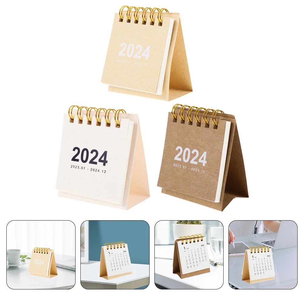3 Pcs 2024 Desk Calendar Mini Flip Decor Desktop Small Household Decorative Miniature
3 Pcs 2024 Desk Calendar Mini Flip Decor Desktop Small Household Decorative Miniature