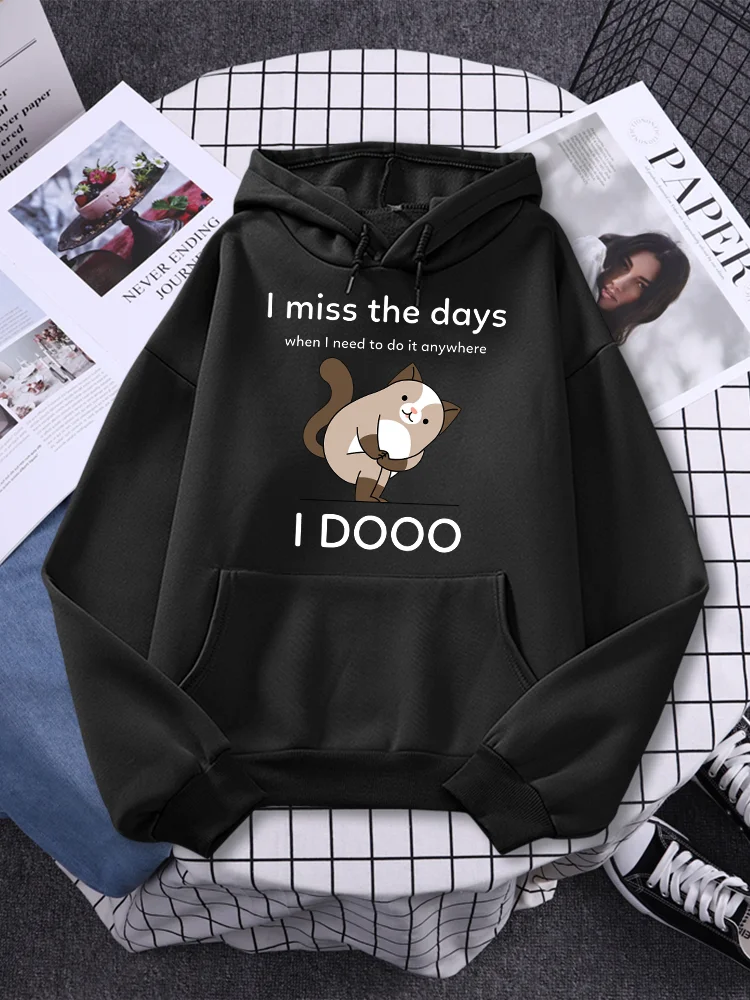 I Miss The Days When I Need To Do It Anywhere Prints Woman Hoodies Street Cute Cartoons Pullover Fashion Creativity Women Hooded
I Miss The Days When I Need To Do It Anywhere Prints Woman Hoodies Street Cute Cartoons Pullover Fashion Creativity Women Hooded