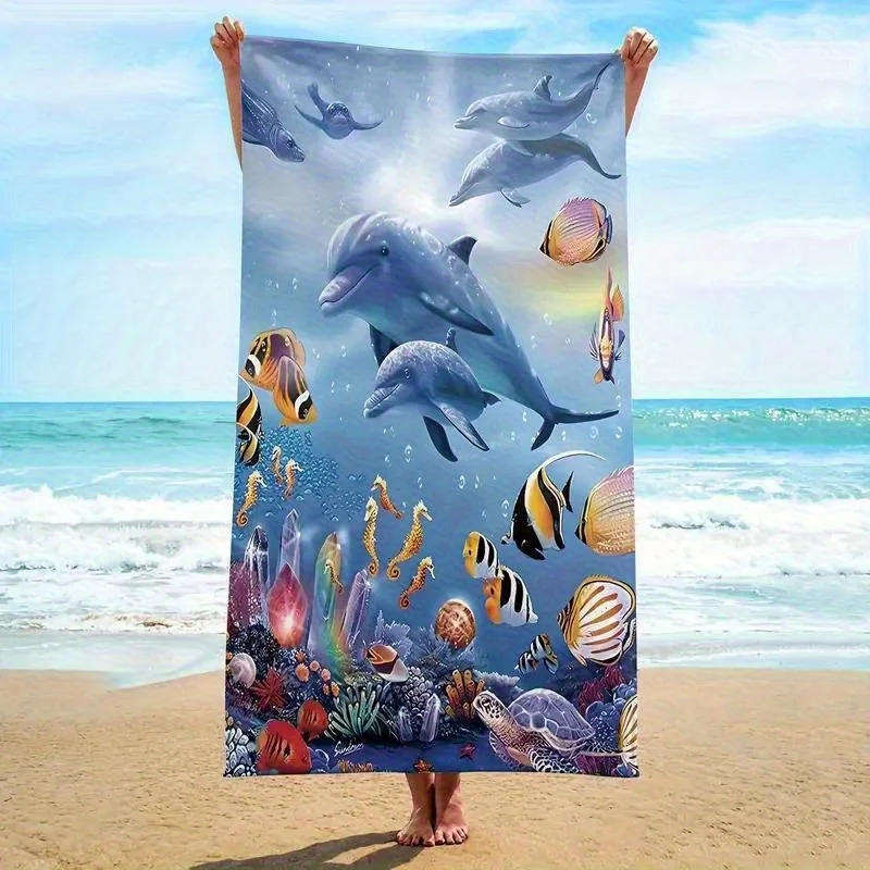 Полотенце из полиэстера с принтом морской жизни
Полотенце из полиэстера с принтом морской жизни