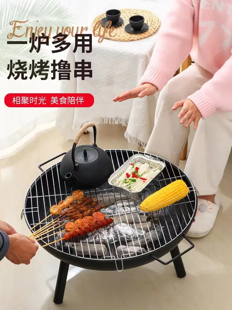 Premium home outdoor fire basin stainless steel foldable enamel BBQ carbon grill for heating barbecue grill with feed grill net
Premium home outdoor fire basin stainless steel foldable enamel BBQ carbon grill for heating barbecue grill with feed grill net