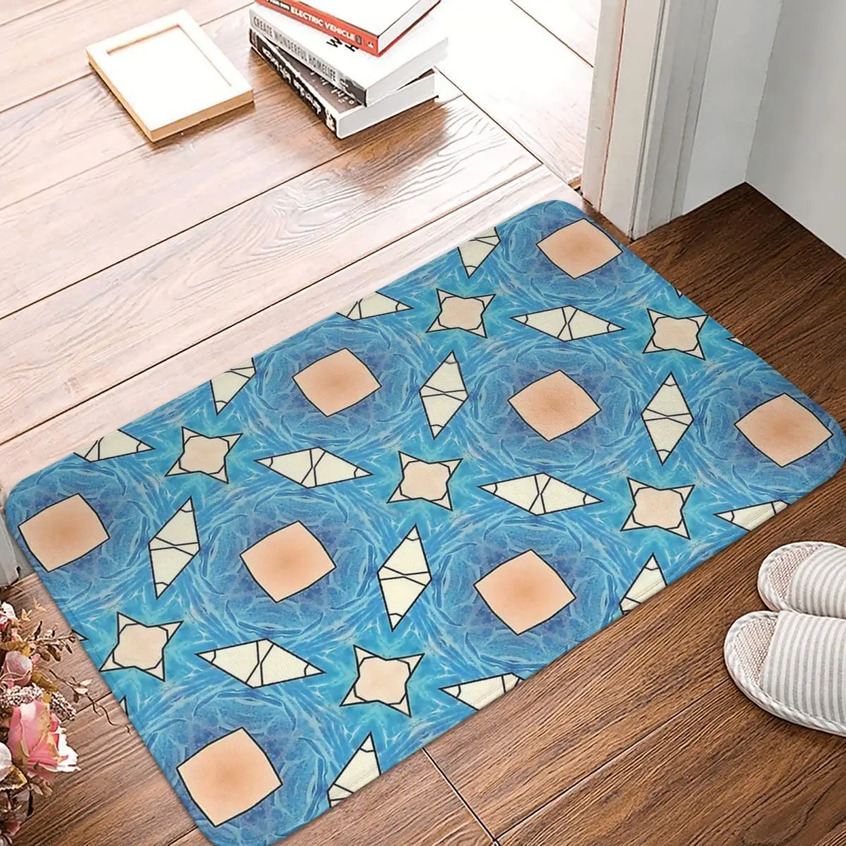 

Ancient Egypt Egyptian Bedroom Mat Floating Shapes Doormat Kitchen Carpet Balcony Rug Home Decoration