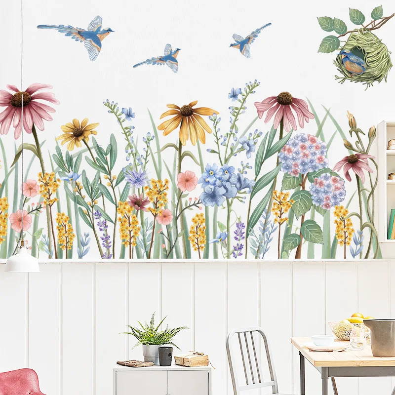 Daisy Wall Stickers Skirting Line Flowers Wall Posters Self-adhesive Vinyl Wallpapers for Home Decoration Cartoon Bird Murals
Daisy Wall Stickers Skirting Line Flowers Wall Posters Self-adhesive Vinyl Wallpapers for Home Decoration Cartoon Bird Murals
