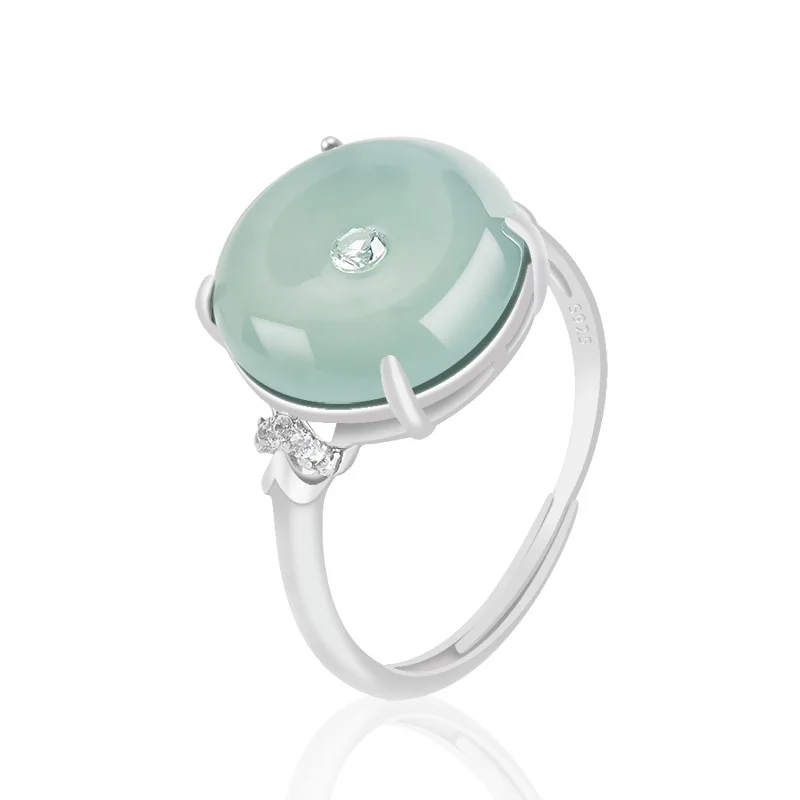 S925 Silver Inlaid Natural A Jade Blue Horizontal Buckle Ice Jadeite Ring Fashion Women's Gifts Jewelry Adjustable Drop Shipping
S925 Silver Inlaid Natural A Jade Blue Horizontal Buckle Ice Jadeite Ring Fashion Women's Gifts Jewelry Adjustable Drop Shipping