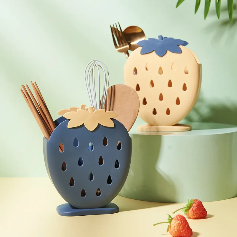 Cute Strawberry Chopsticks Holder Drain Rack Kitchen Tableware Storage Rack Hollow Cutlery Drainer Spoon Fork Knife Shelf Holder
Cute Strawberry Chopsticks Holder Drain Rack Kitchen Tableware Storage Rack Hollow Cutlery Drainer Spoon Fork Knife Shelf Holder