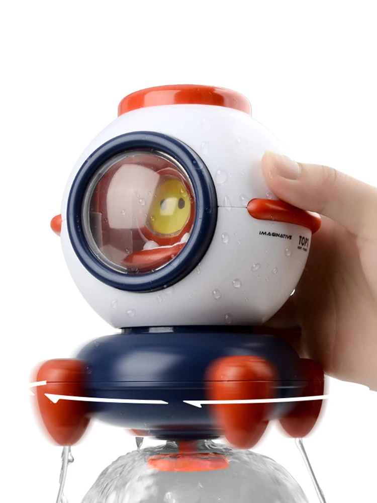 Spaceship Bath Shower Toy Astronaut Light Water Games Bath Toys For Toddlers Summer Pool Toys Rotate Water Spray For Kids Age 3
Spaceship Bath Shower Toy Astronaut Light Water Games Bath Toys For Toddlers Summer Pool Toys Rotate Water Spray For Kids Age 3