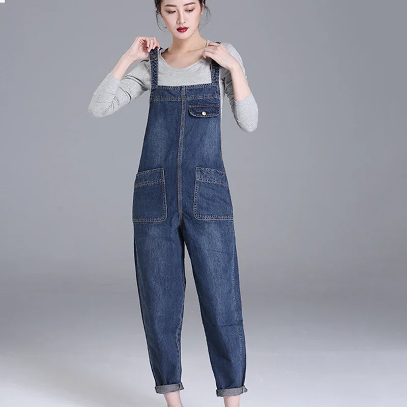 Women's fashion jumpsuit slightly suit new waist band wide leg pants popular large women's denim jeans
Women's fashion jumpsuit slightly suit new waist band wide leg pants popular large women's denim jeans