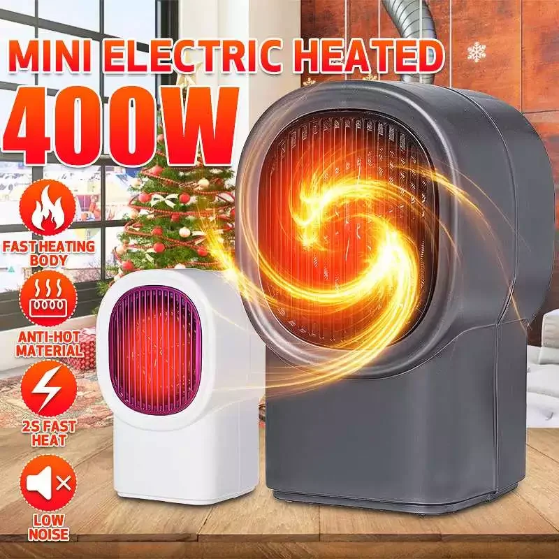 400W Mini Electric Heaters Fan Countertop Desktop Home Room Desktop Handy Fast Heating Power Saving Warmer for Winter 110V/220V
400W Mini Electric Heaters Fan Countertop Desktop Home Room Desktop Handy Fast Heating Power Saving Warmer for Winter 110V/220V