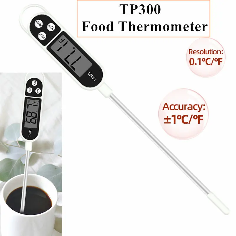 

Tools Kitchen Food Thermometer Cooking Water Digital Sensor Oven Electronic Gauges BBQ Thermometers Probe Measuring Milk Meat