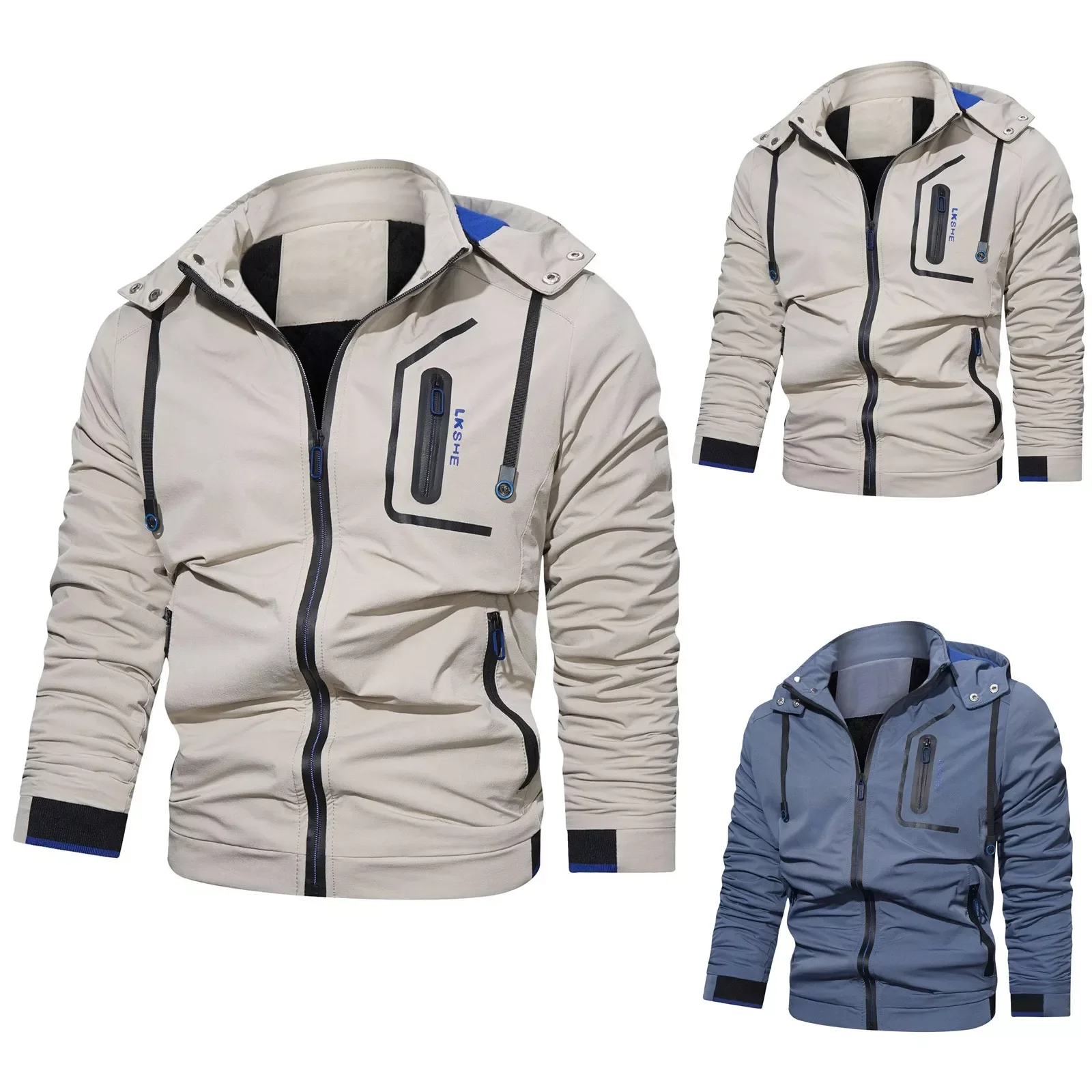 NEW IN Male Autumn And Winter Windproof Long Sleeve Removable Hooded Outdoor Jacket Fleece Multi Pockets Coat Mens Hoodie Coat
NEW IN Male Autumn And Winter Windproof Long Sleeve Removable Hooded Outdoor Jacket Fleece Multi Pockets Coat Mens Hoodie Coat
