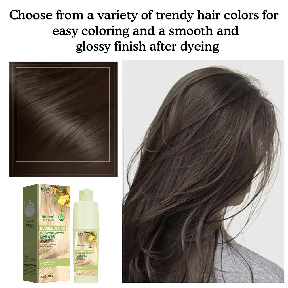 310ml Fashion Hair Dye Shampoo Bubble Plant Hair Dye Cream Hair Color Hair Household Color Pant Washing Black Easy-to-wash T9T6
310ml Fashion Hair Dye Shampoo Bubble Plant Hair Dye Cream Hair Color Hair Household Color Pant Washing Black Easy-to-wash T9T6