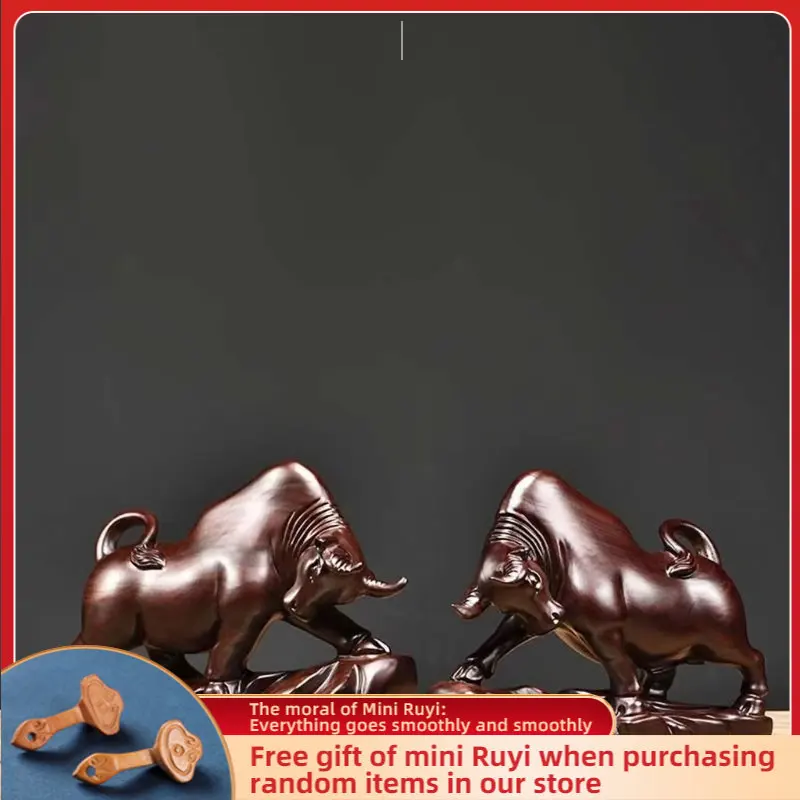 Ebony Wood Carving Zodiac Ox Solid Wood Artifact Feng Shui Ornaments Mahogany Craft Gifts Desk Decoration Sculpture Modern Art 
Ebony Wood Carving Zodiac Ox Solid Wood Artifact Feng Shui Ornaments Mahogany Craft Gifts Desk Decoration Sculpture Modern Art