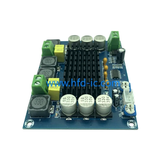 TPA3116D2 audio amplifier module class D dual channel 2*120W high power digital power amplifier board XH-M543
TPA3116D2 audio amplifier module class D dual channel 2*120W high power digital power amplifier board XH-M543