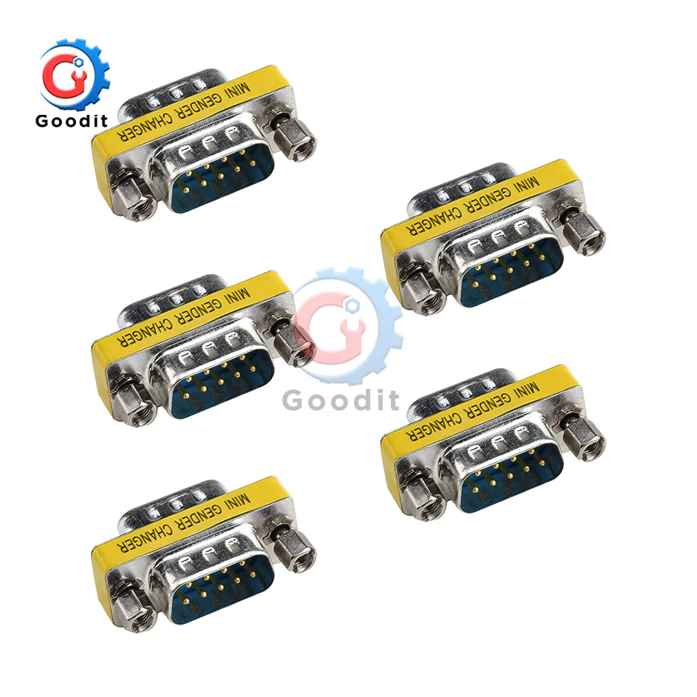 5PC DB9 Adapter DB9 Connectors Mini Gender Changer Adapter Adapter 9-pin RS232 Serial Port Connector
5PC DB9 Adapter DB9 Connectors Mini Gender Changer Adapter Adapter 9-pin RS232 Serial Port Connector