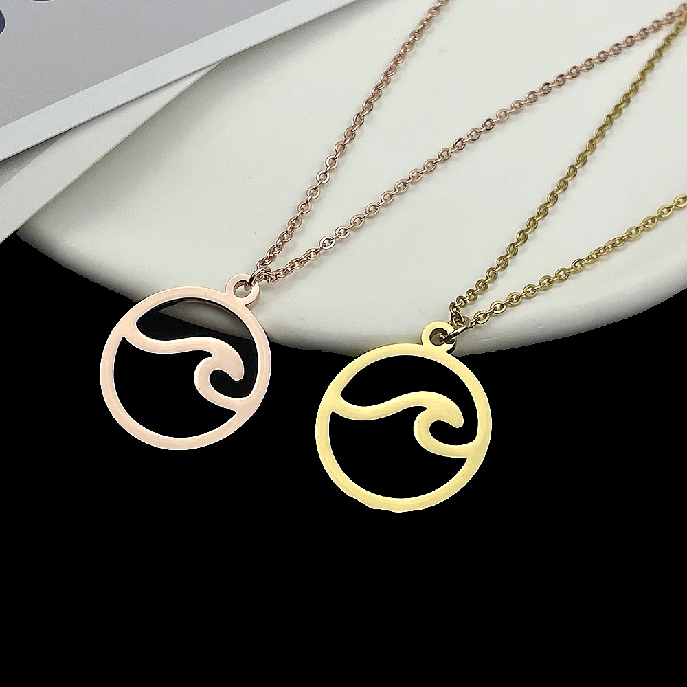 Stainless Steel Jewelry Necklace for Women New Fashion Round Pendant Choker Woman Gold Chains Wholesale Bulk Collares Para Mujer
Stainless Steel Jewelry Necklace for Women New Fashion Round Pendant Choker Woman Gold Chains Wholesale Bulk Collares Para Mujer