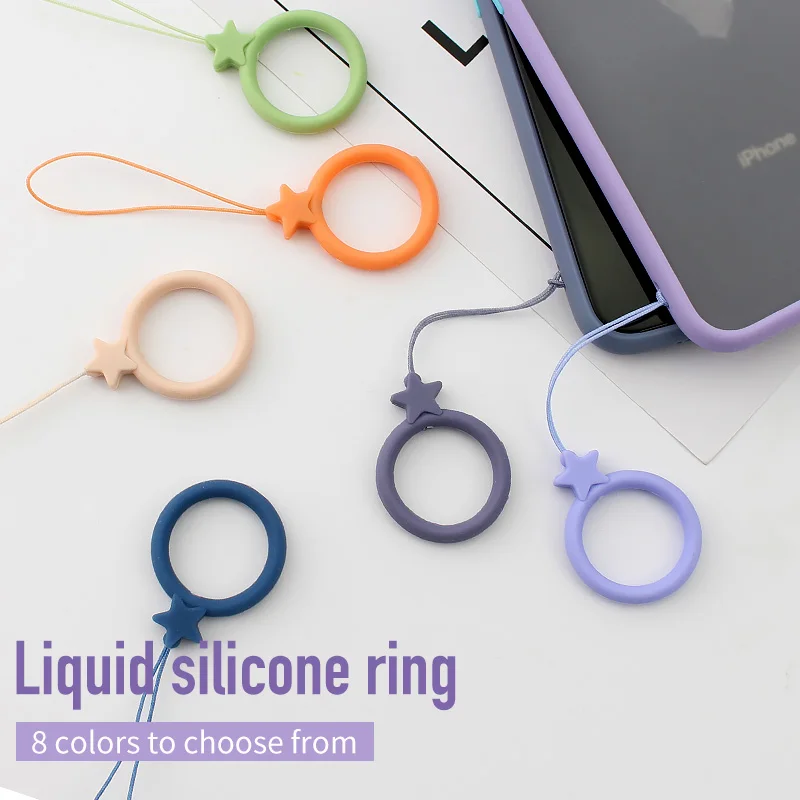 1pcs Cute Lanyard Phone Strap Finger Ring Anti-lost Universal Phone Short Lanyard Silicone Pendant Ring Strap
1pcs Cute Lanyard Phone Strap Finger Ring Anti-lost Universal Phone Short Lanyard Silicone Pendant Ring Strap