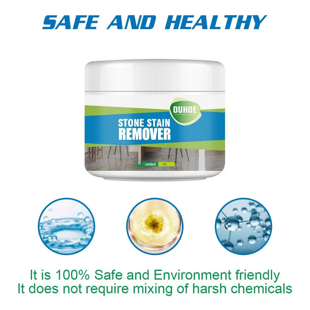 30g Stone Cleaning Powder Ceramic Tile Strong Decontamination Powder Cleaner Household Marble Stone Cleaning Deep Stains Cleaner
30g Stone Cleaning Powder Ceramic Tile Strong Decontamination Powder Cleaner Household Marble Stone Cleaning Deep Stains Cleaner
