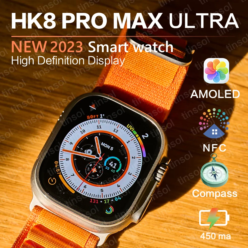 HK8 Pro MAX Ultra Smart Watch Series 8 49mm 2.12″ Amoled Screen High Refresh Rate NFC Sport Compass For Apple Watch Ultra 2023
HK8 Pro MAX Ultra Smart Watch Series 8 49mm 2.12″ Amoled Screen High Refresh Rate NFC Sport Compass For Apple Watch Ultra 2023