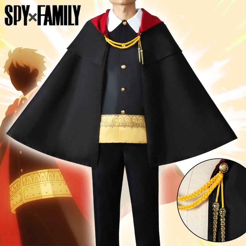 Anime Spy X Family Cloak Anya Forger Damian Desmond Cosplay Costumes Imperial Scholar Black Cape School Uniform Eden Academy Boy
Anime Spy X Family Cloak Anya Forger Damian Desmond Cosplay Costumes Imperial Scholar Black Cape School Uniform Eden Academy Boy