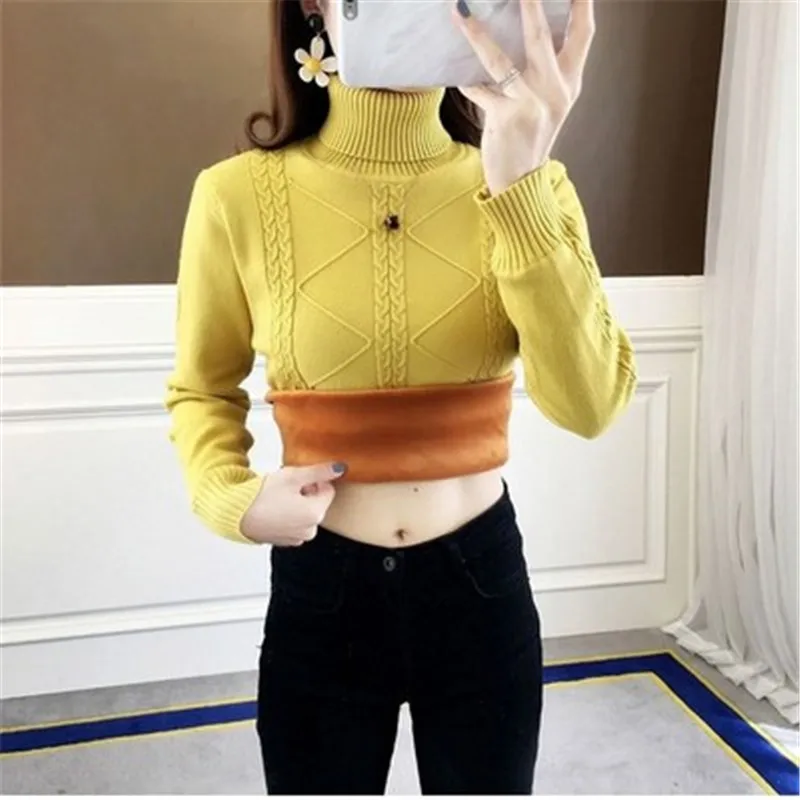 NEW Autumn Women Turtleneck Sweater Pullover Fashion Slim Winter Velvet Warm Knitted Sweater Jumpers Female Tops Red White Black
NEW Autumn Women Turtleneck Sweater Pullover Fashion Slim Winter Velvet Warm Knitted Sweater Jumpers Female Tops Red White Black