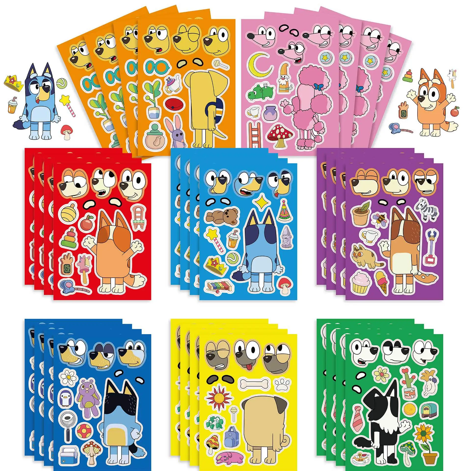 2023 New Bruy Dog Children's Anime Cartoon Parent-child Interactive Game Puzzle DIY Face Sticker Pendant Children's Day Gift Toy
2023 New Bruy Dog Children's Anime Cartoon Parent-child Interactive Game Puzzle DIY Face Sticker Pendant Children's Day Gift Toy