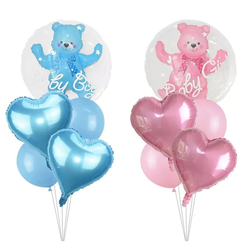 NEW IN 4D Transparent Baby Boy Girl Blue Pink Bubble Balloon Bear Foil Balloons Kids Birthday Gender Reveal Baby Shower Decorati
NEW IN 4D Transparent Baby Boy Girl Blue Pink Bubble Balloon Bear Foil Balloons Kids Birthday Gender Reveal Baby Shower Decorati