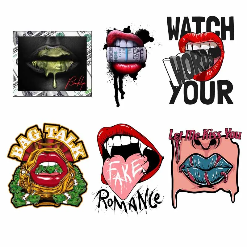 Iron-on Transfers Letter Money Lips Thermoadhesive Patches for Clothing Applique Fusible Patch Stickers Badges Stripe on Clothes
Iron-on Transfers Letter Money Lips Thermoadhesive Patches for Clothing Applique Fusible Patch Stickers Badges Stripe on Clothes