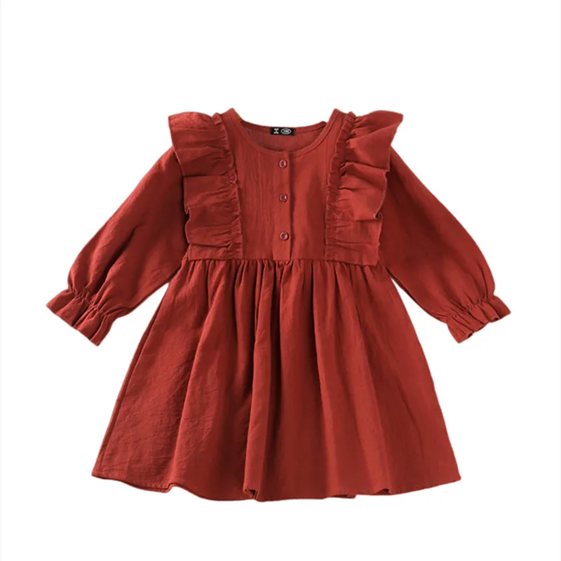 2022 New Autumn Girls Top Clothes Baby Kids Long Sleeve Ruffle Placket Solid Shirt Dress Children's Normal Clothes for 3-8Years
2022 New Autumn Girls Top Clothes Baby Kids Long Sleeve Ruffle Placket Solid Shirt Dress Children's Normal Clothes for 3-8Years