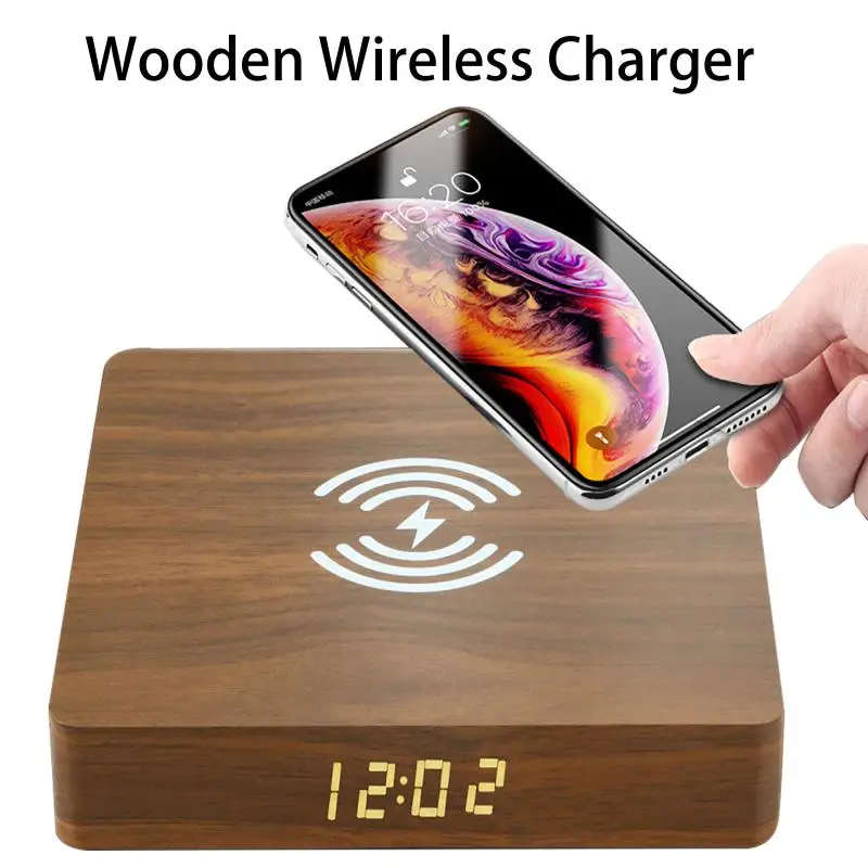 Protable Wooden Wireless Charger Stand For iPhone 14 13 12 11 Apple Watch Airpods with Lamp Clock Fast Charging Dock Station 10W
Protable Wooden Wireless Charger Stand For iPhone 14 13 12 11 Apple Watch Airpods with Lamp Clock Fast Charging Dock Station 10W