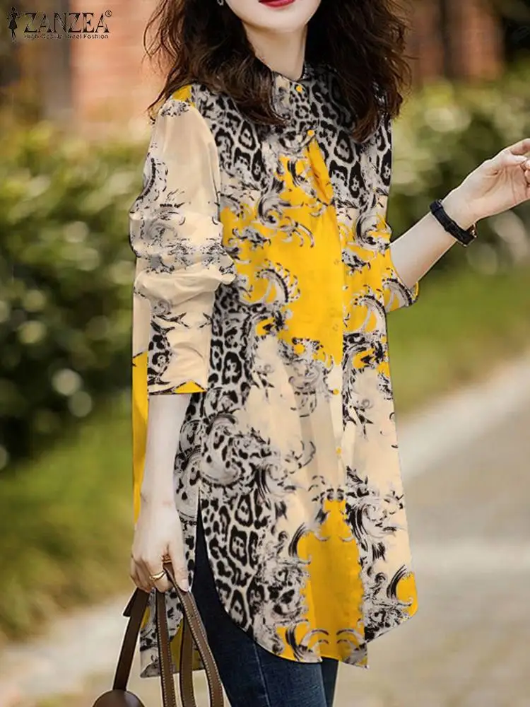 ZANZEA Spring Summer Printed Women Shirt Long Sleeve O-Neck Blusas Bohemian Casual OL Work Tunic Beach Tops Oversized
ZANZEA Spring Summer Printed Women Shirt Long Sleeve O-Neck Blusas Bohemian Casual OL Work Tunic Beach Tops Oversized