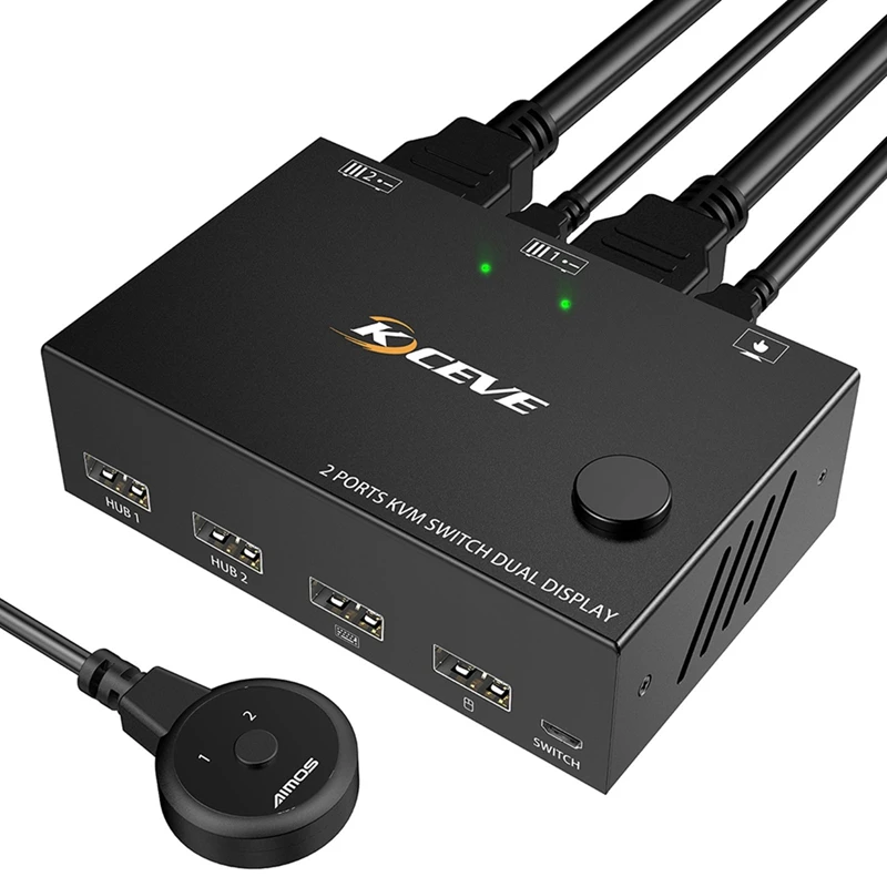 HDMI-совместимый 60 Гц KVM 2 в 2 выход двойной монитор переключатель управление 2 компьютерами или ноутбуками мониторы Двойной вход Дисплей
HDMI-совместимый 60 Гц KVM 2 в 2 выход двойной монитор переключатель управление 2 компьютерами или ноутбуками мониторы Двойной вход Дисплей