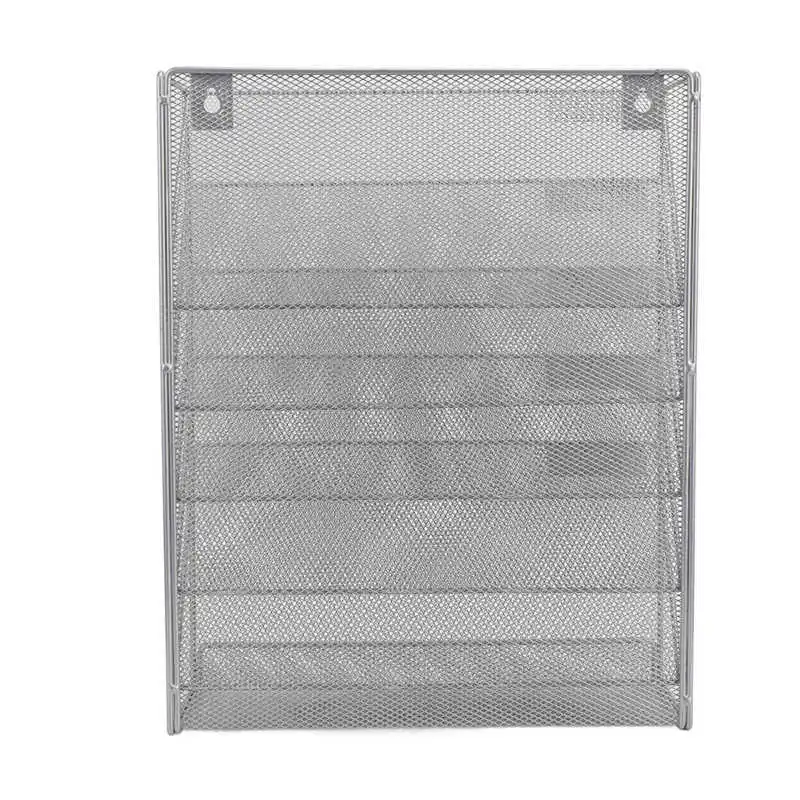 shelves 5 Tier Wall File Organizer with Hooks Vertical Placement Easy Installation Iron Mesh Wall Mount File Holder
shelves 5 Tier Wall File Organizer with Hooks Vertical Placement Easy Installation Iron Mesh Wall Mount File Holder