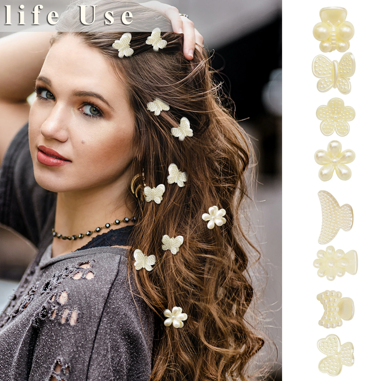 10pcs Mini Pearl Hair Claw Clips Hair Pins Barrettes Strong Grip Daisy Butterfly Flower Cute Wedding Jewelry Hair Accessories
10pcs Mini Pearl Hair Claw Clips Hair Pins Barrettes Strong Grip Daisy Butterfly Flower Cute Wedding Jewelry Hair Accessories