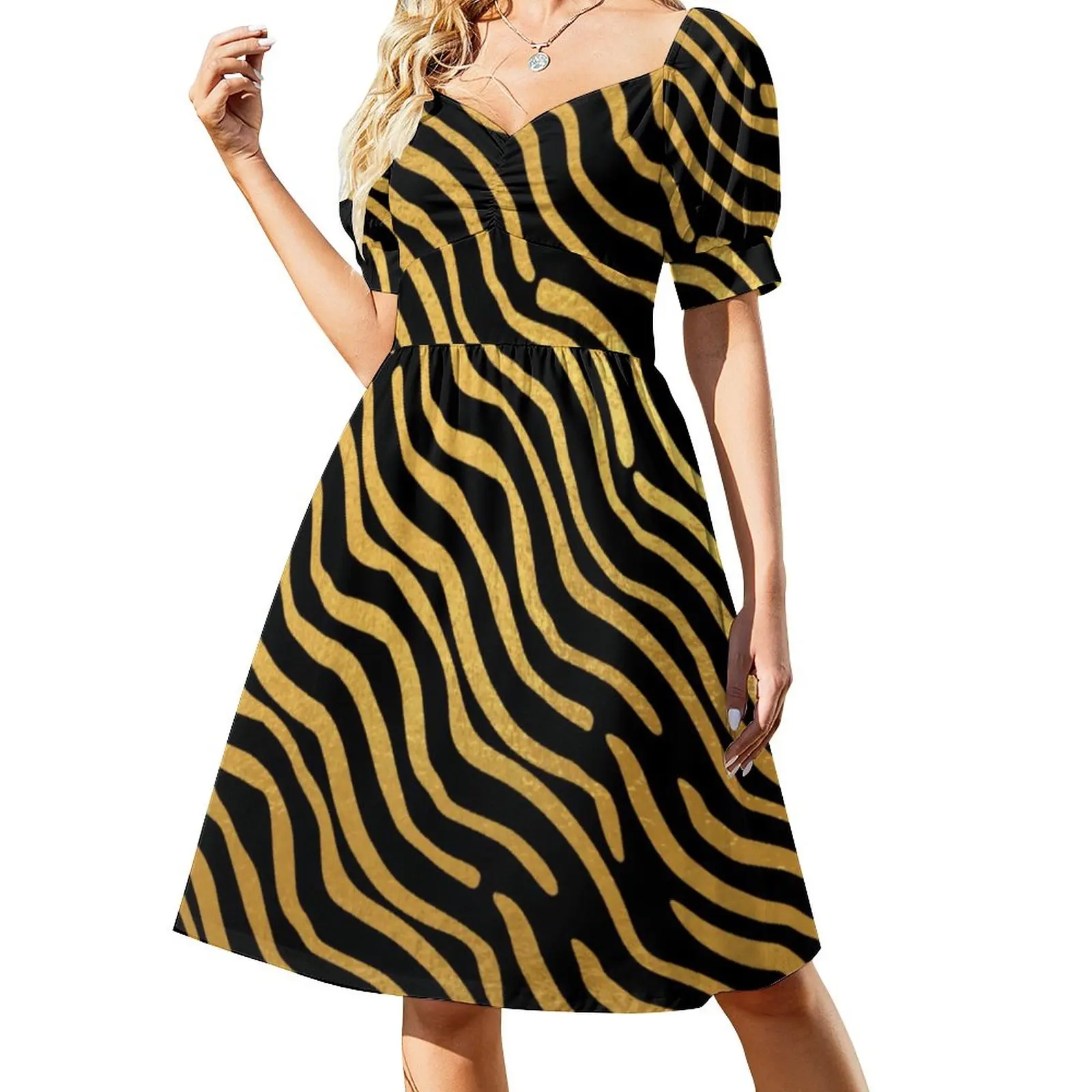 Retro 70S Art Dress Gold Abstract Lines Print Vintage Dresses Summer Street Wear Casual Dress Fashion Clothing 3XL 4XL 5XL
Retro 70S Art Dress Gold Abstract Lines Print Vintage Dresses Summer Street Wear Casual Dress Fashion Clothing 3XL 4XL 5XL