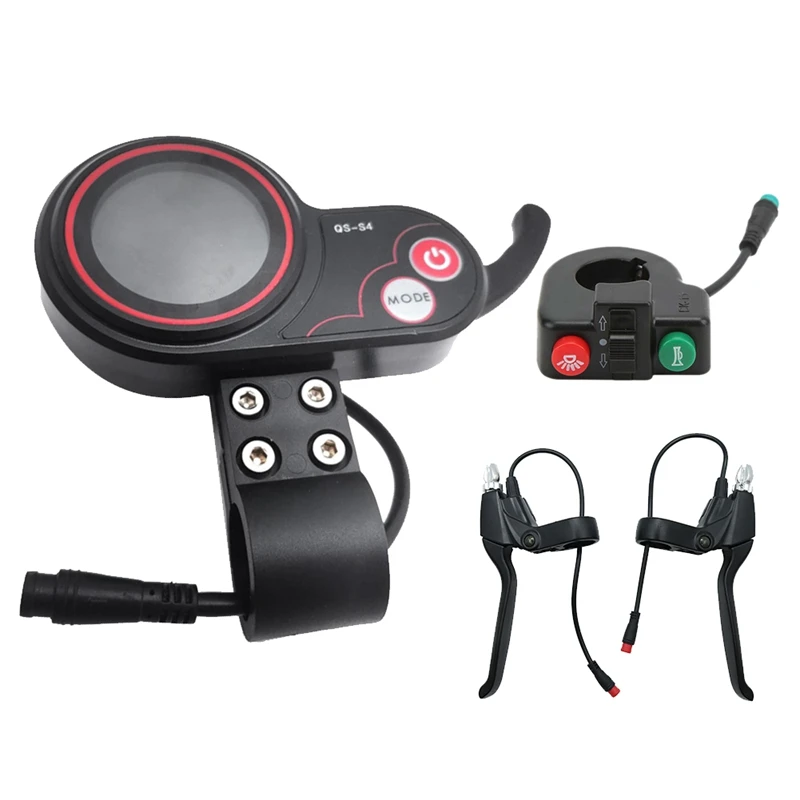 QS-S4 48V-60V Thumb Throttle LCD Display Meter+Switch Button+Brake Levers For Zero 8 9 10 8X 10X Electric Scooter
QS-S4 48V-60V Thumb Throttle LCD Display Meter+Switch Button+Brake Levers For Zero 8 9 10 8X 10X Electric Scooter