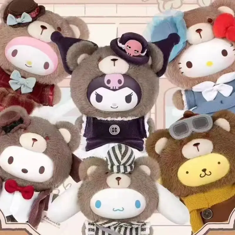 Персонажи Sanrio послеобеденный чай серия слепая коробка кукла кулон виниловая