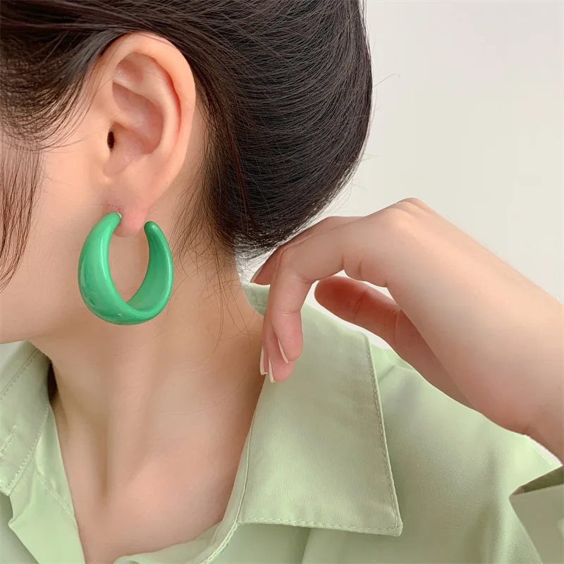 Vintage Acrylic Round Hoop Earrings for Women Girls Korea Big Drop Earrings Dangle Luxury Party Summer Jewelry Wholesale Gifts
Vintage Acrylic Round Hoop Earrings for Women Girls Korea Big Drop Earrings Dangle Luxury Party Summer Jewelry Wholesale Gifts